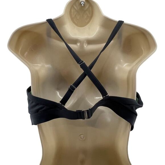 Athleta Twist Front Bikini Grey Womens 36D/DD - Picture 8 of 8